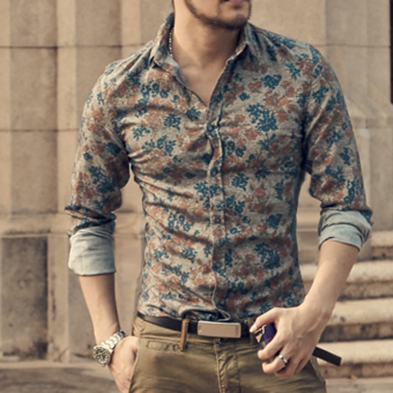 ؿ]New Fashion Casual Men Shirt  Sleeve  Style S..